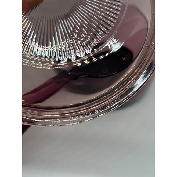 VTG Corning Visions Cranberry Pour Spout 1L Non Stick Teflon Sauce Pan with Lid - Picture 7 of 10